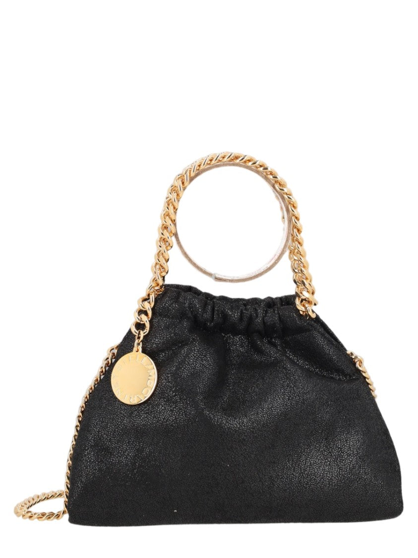 Stella Mccartney Mini Bag With Gold-Tone Chain Handle And Medallion Charm