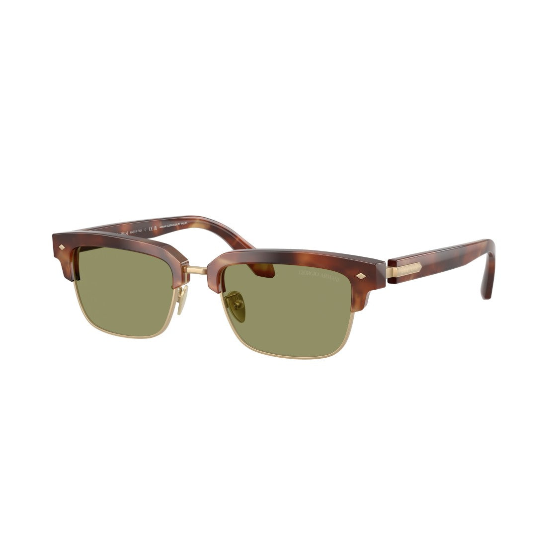 Giorgio Armani 0Ar8243 Tortoiseshell Acetate Sunglasses With Gold-Tone Frame