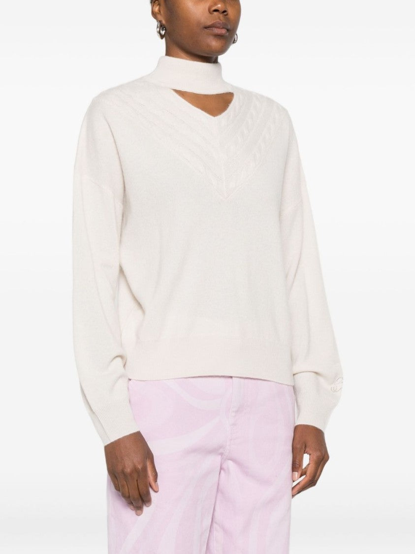 Blugirl Beige Wool And Cashmere Blend Sweater