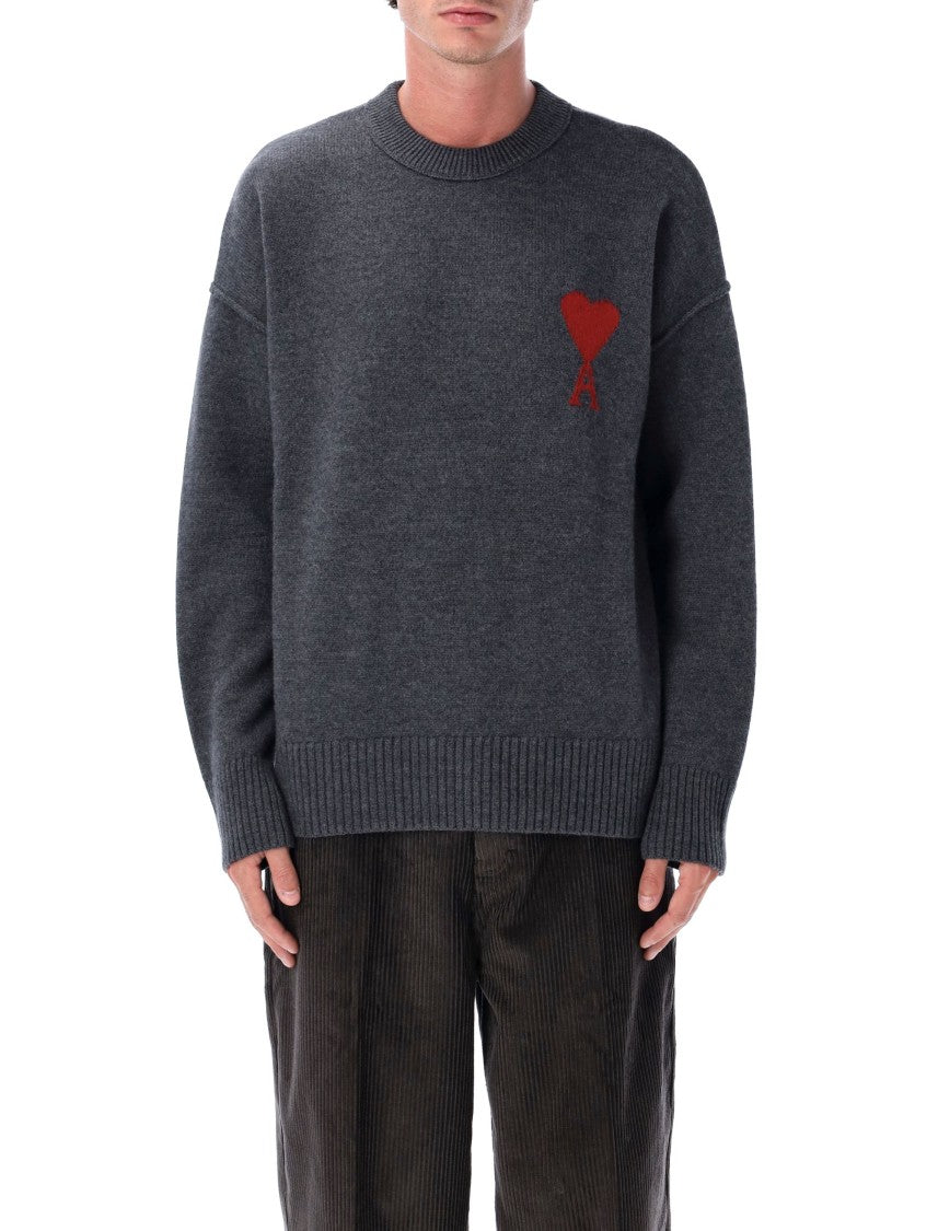Ami Paris Red Adc Sweater