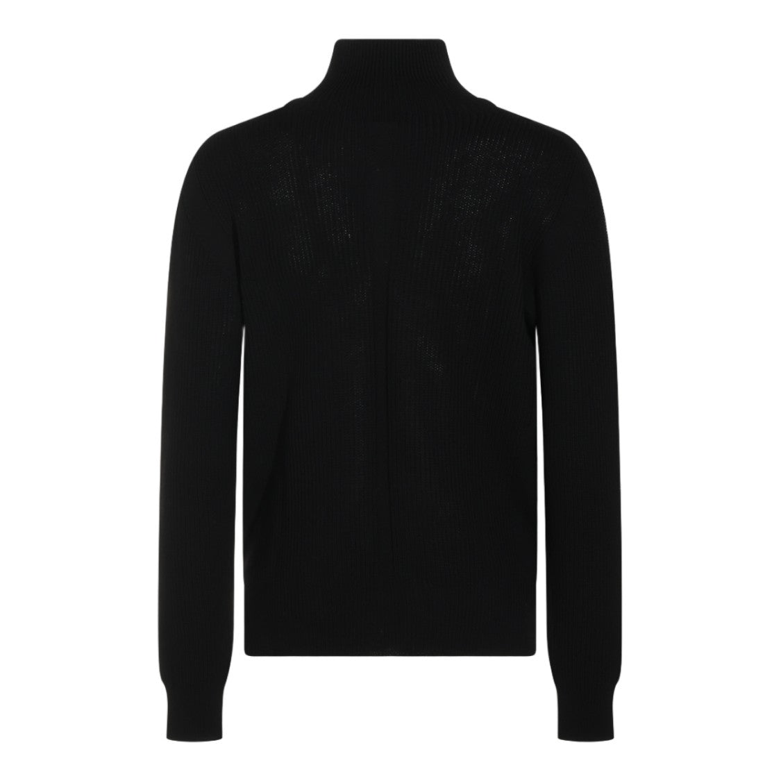 Rick Owens Ribbed Turtleneck Sweater With Fitted Silhouette
