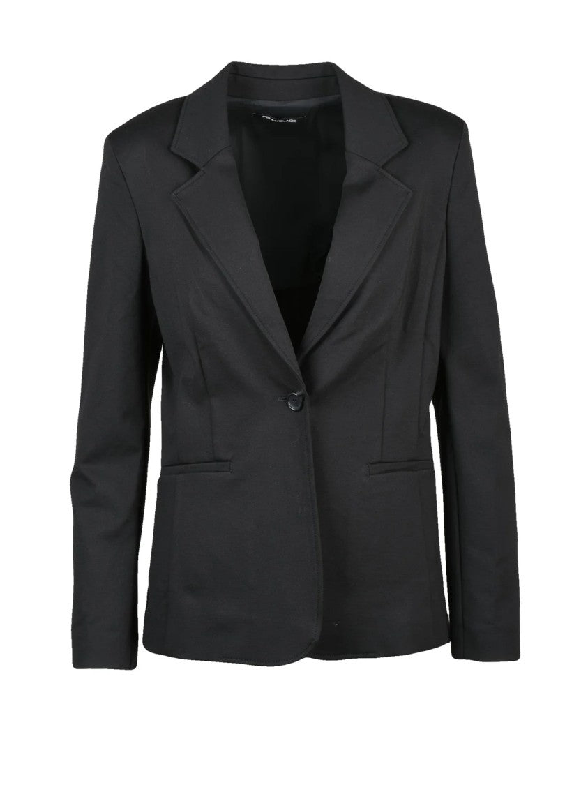 Pennyblack Black Viscose-Blend Unlined Blazer