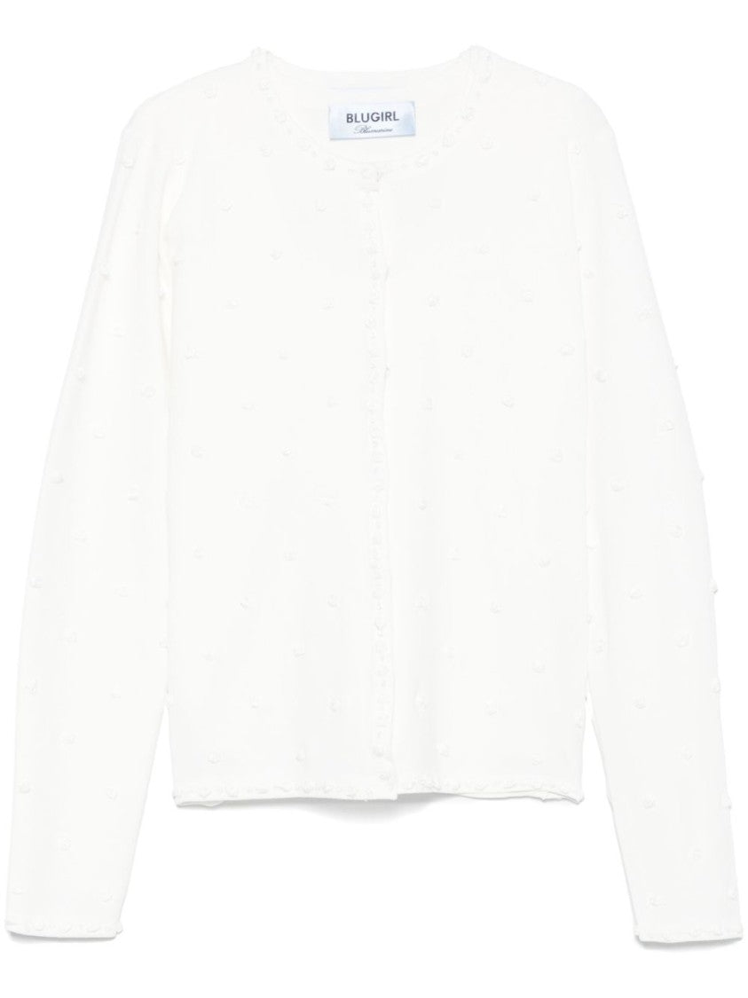 Blugirl Lightweight Cardigan With Floral Motifs