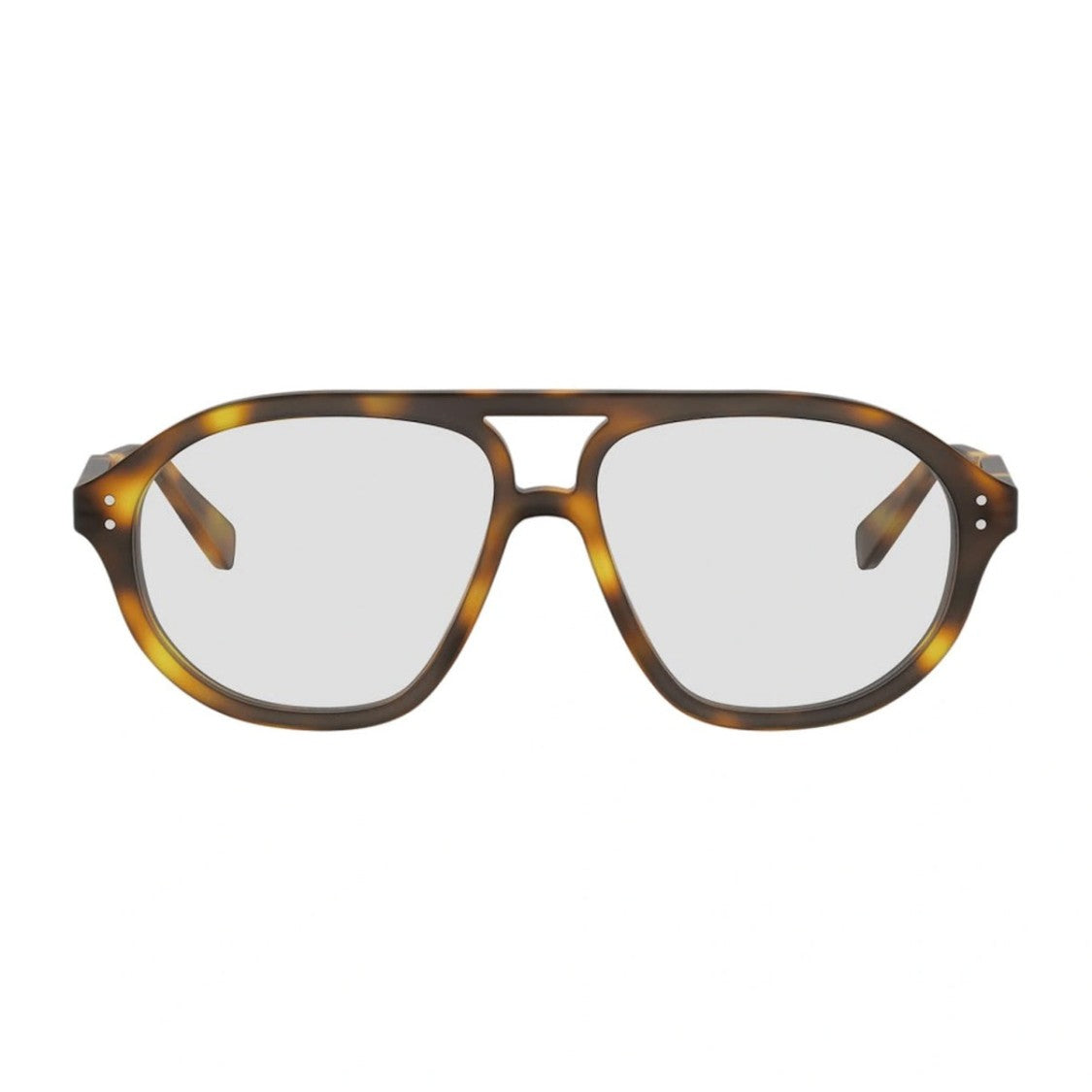 Celine Geometric Aviator-Inspired Acetate Sunglasses With Double Bridge Design