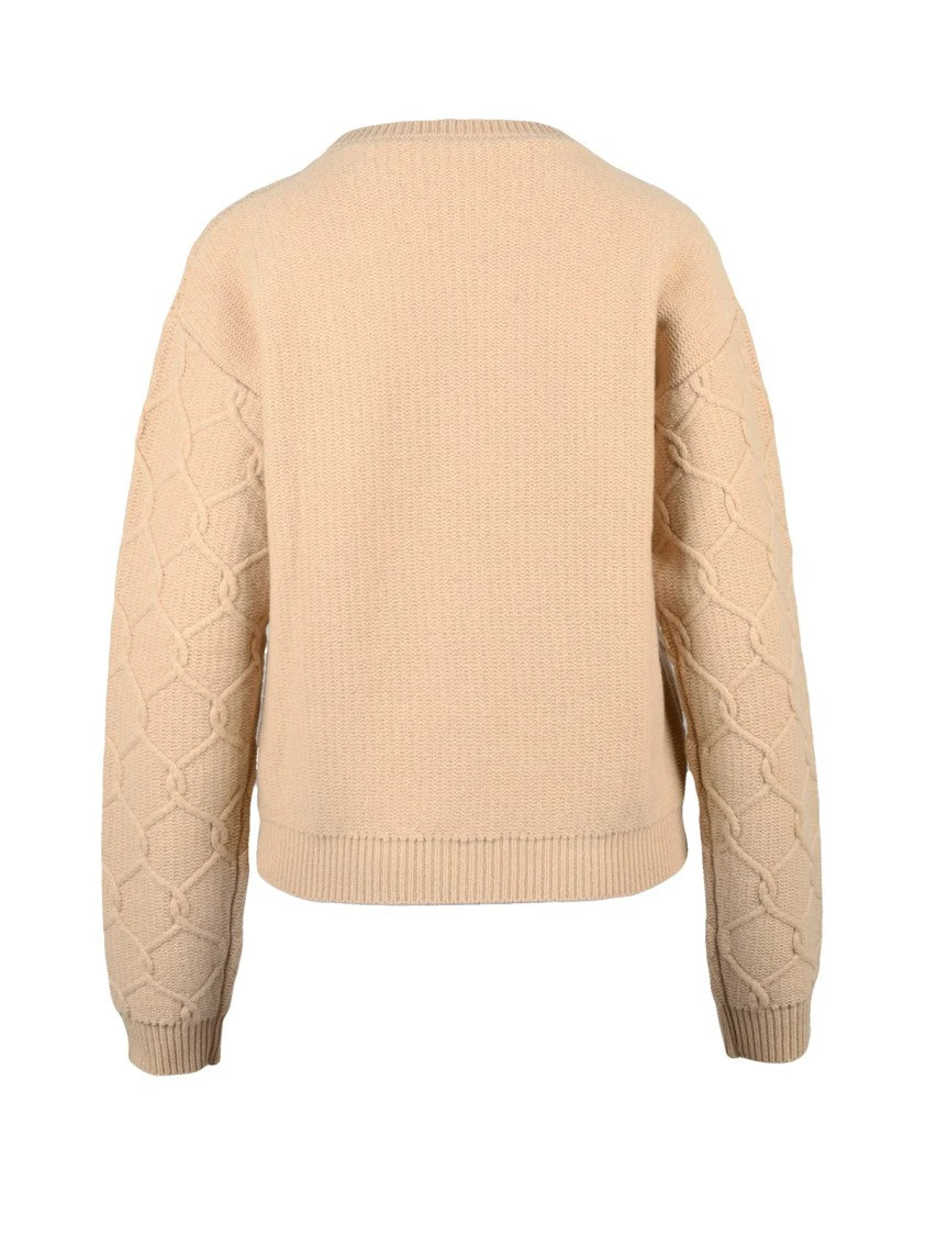 Etro Crew Neck Sweater With Raised Embroidery Detail
