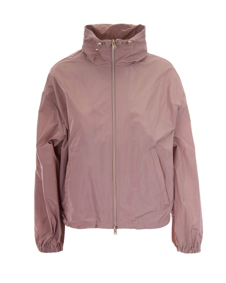 Herno Iridescent Water-Repellent Taffeta Jacket With Drawstring Hem