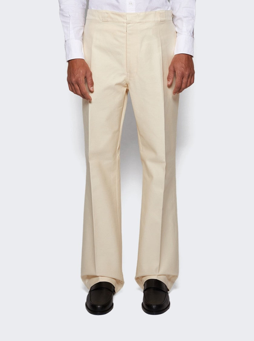 Maison Margiela Tailored Ecru Pants With Straight Leg Silhouette