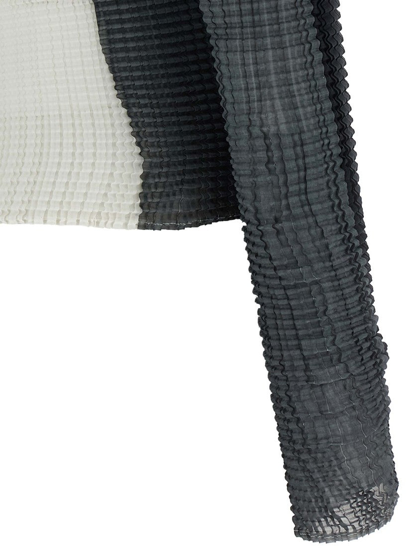 Issey Miyake 'Abstract Tint Pleats' Blouse