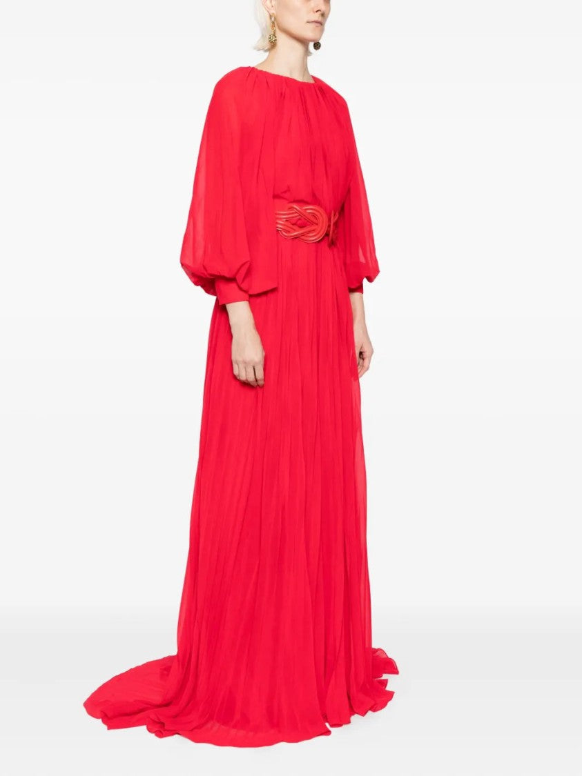 Saiid Kobeisy Pleated Long Dress
