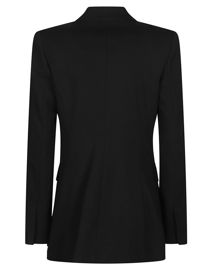 Pinko Hibiscus Double-Breasted Tailored Viscose-Blend Blazer