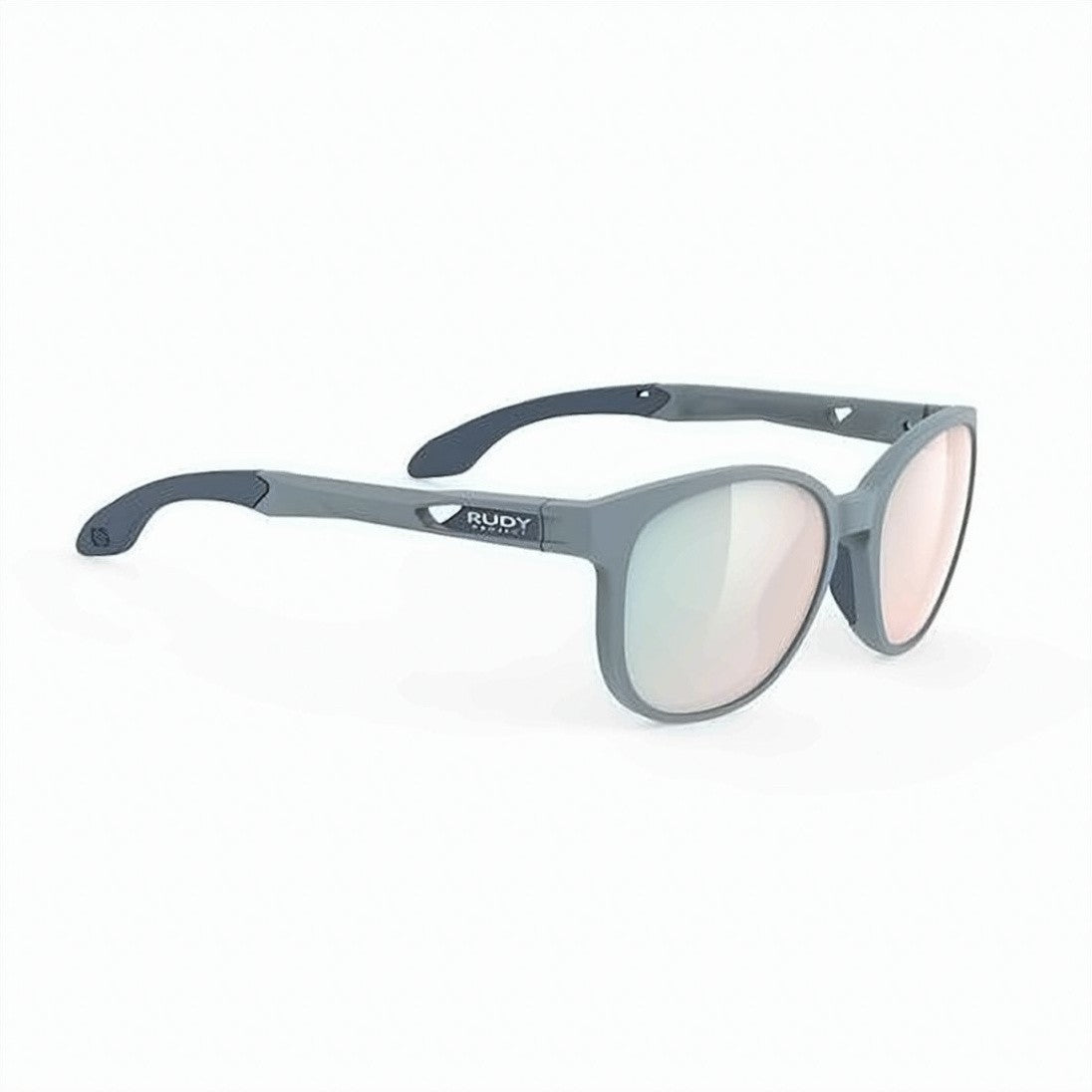 Rudy Project Matte Grey Acetate Sunglasses With Reflective Lenses