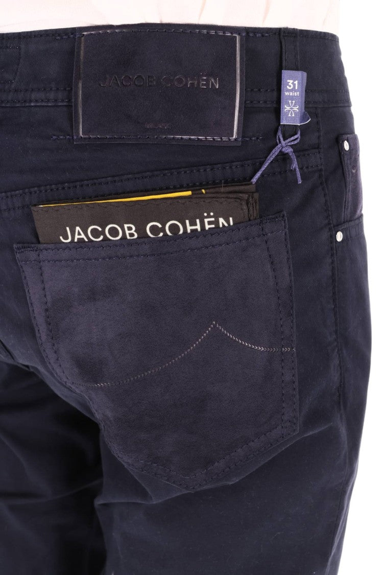 Jacob Cohen Tailored Five-Pocket Pants With Alcantara Detailing