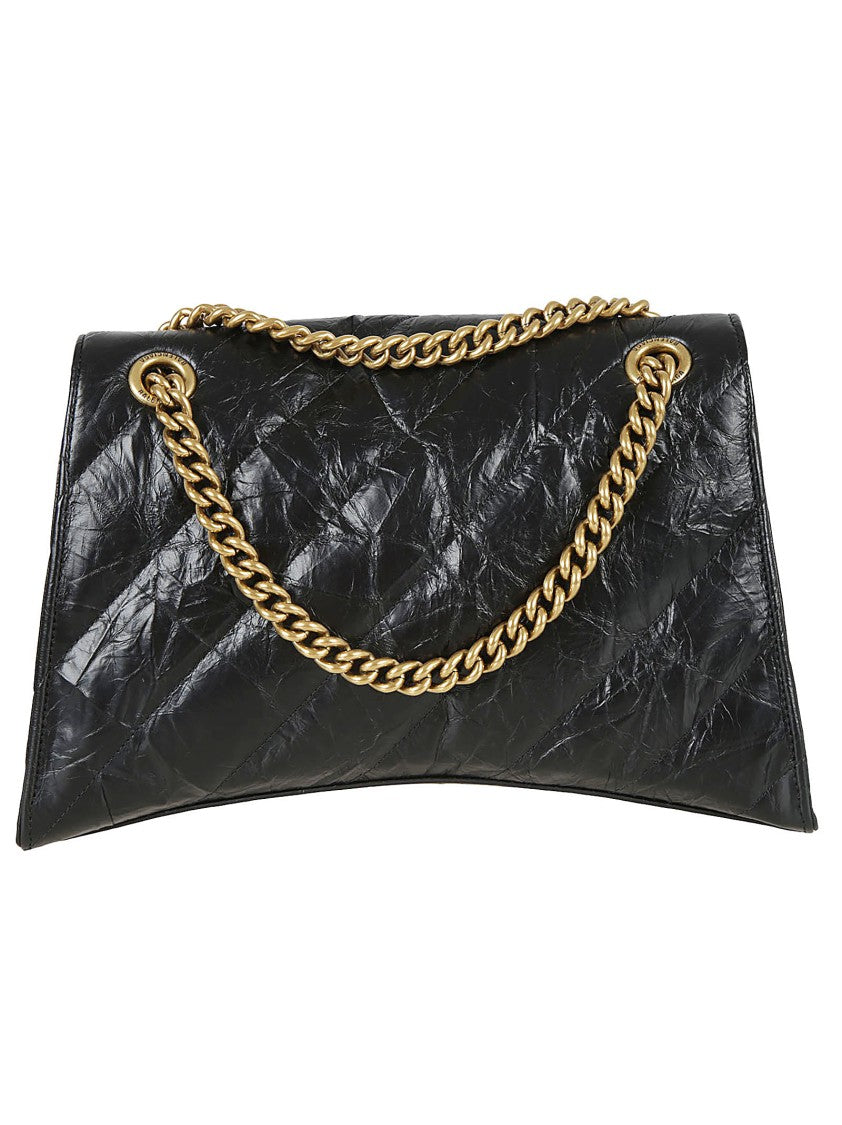 Balenciaga Structured Crinkled Texture Handbag