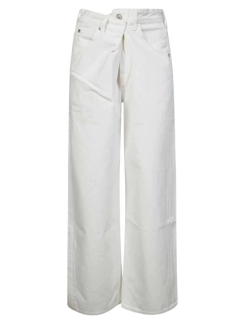 Agolde Milkshake Vana Fold Wide-Leg Jeans