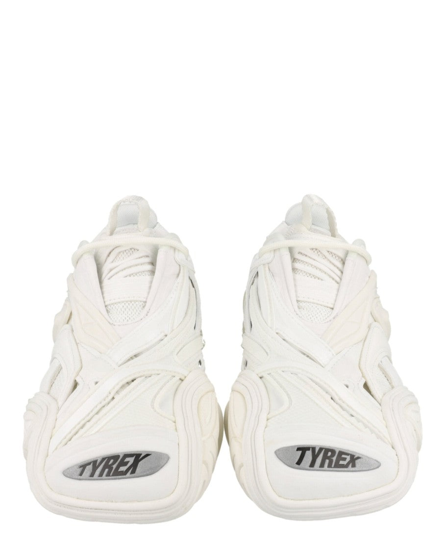 Balenciaga Tyrex Low-Top Sneakers With Caged Design And Iridescent Logo