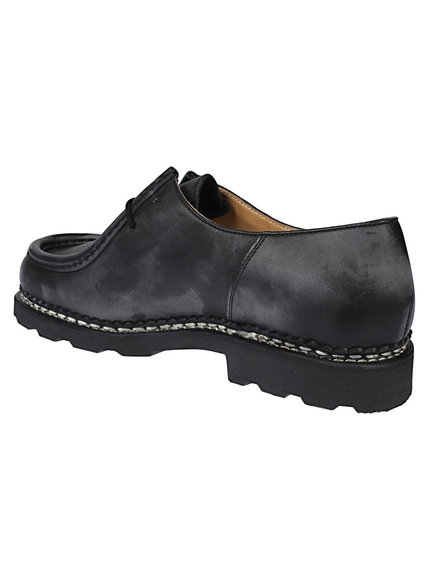 Paraboot Vintage-Effect Calfskin Lace-Up Shoe