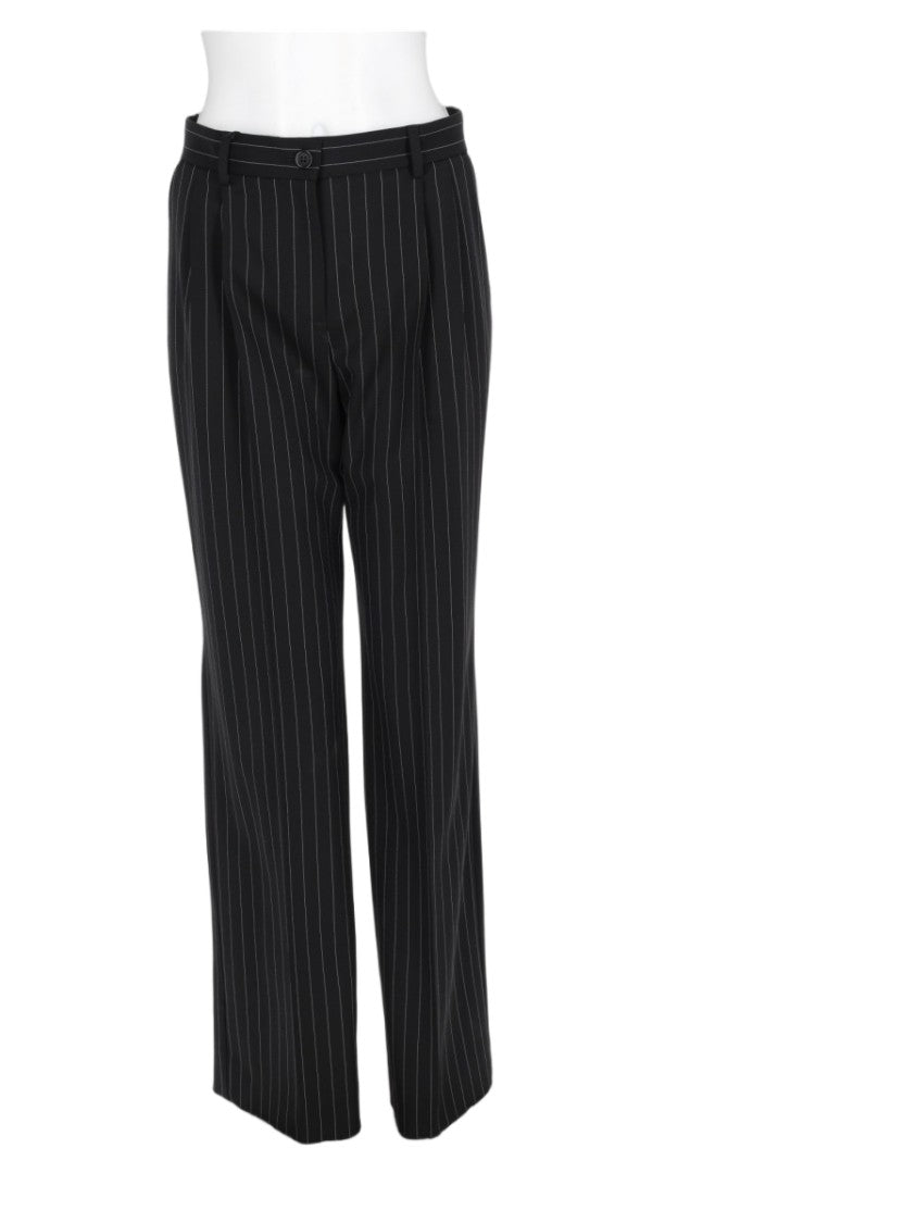 Dolce & Gabbana Multicolour Pinstripe Tailored Straight-Leg Pants