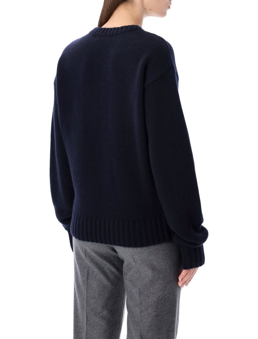 Extreme Cashmere N°373 Oldie Navy Cashmere Sweater