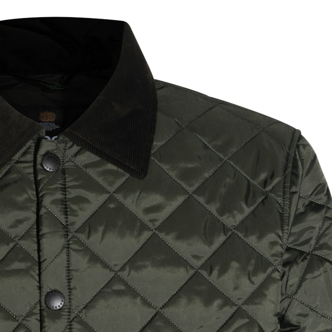 Barbour Quilted Jacket With Diamond Pattern And Classic Collar