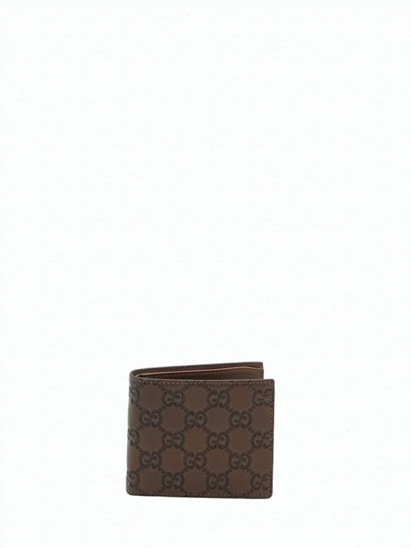 Gucci Bifold Wallet With Interlocking Double G Embossing And Slim Profile