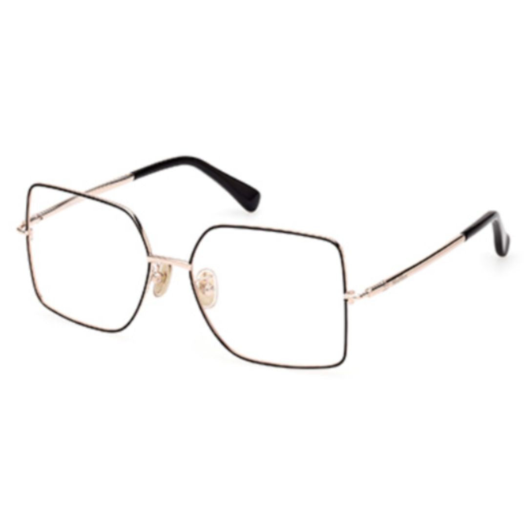 Max Mara Mm5098-H 55028 Geometric Thin Metal Eyeglasses