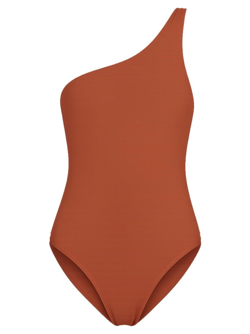 Lido Orange Ventinove Asymmetrical One-Piece Swimsuit