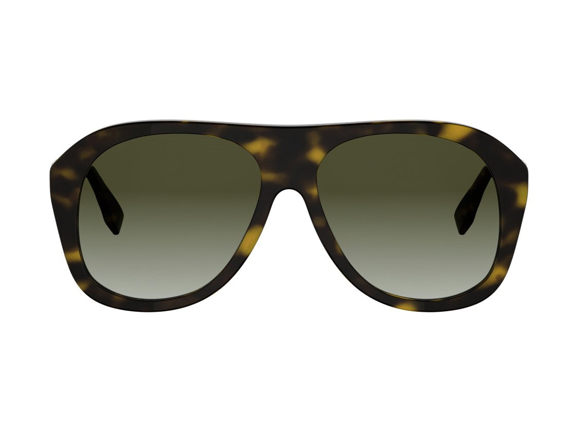 Fendi Fe40223i Oversized Square Tortoiseshell Acetate Sunglasses