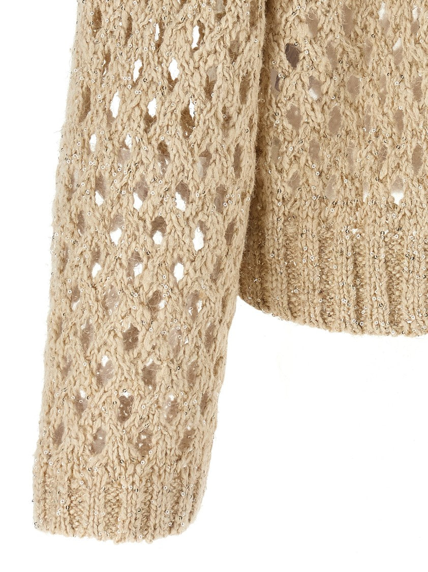 Brunello Cucinelli Rustic Dazzling Net' Sweater