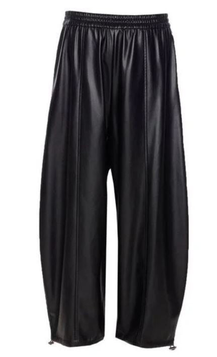 Pinko Voluminous Black Trousers