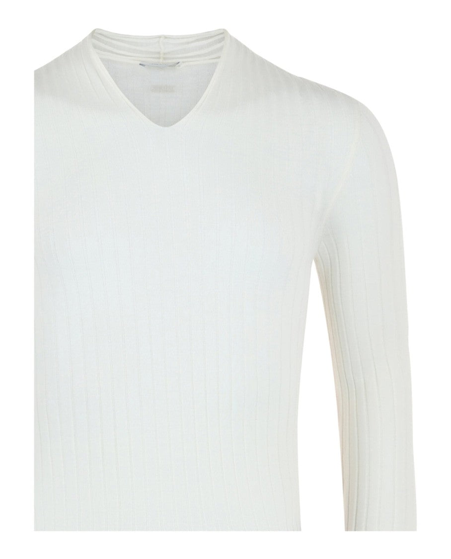 Ferragamo V-Neck Knit Sweater