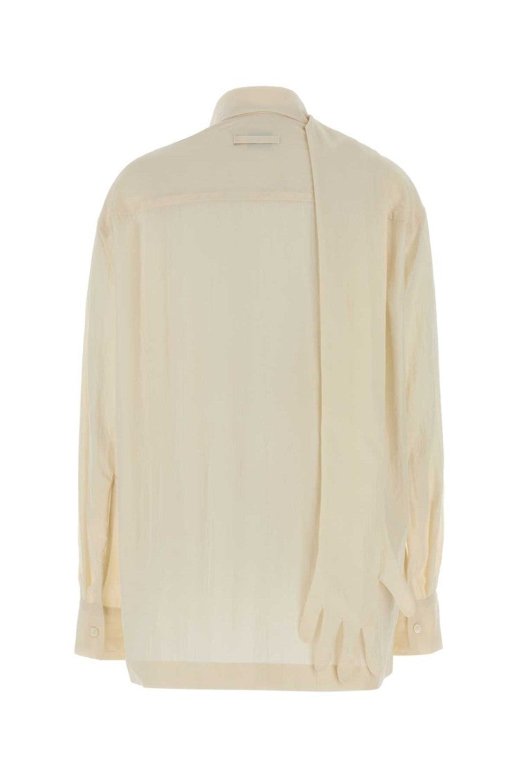 Jean Paul Gaultier Ivory Lyocell Blend Blouse