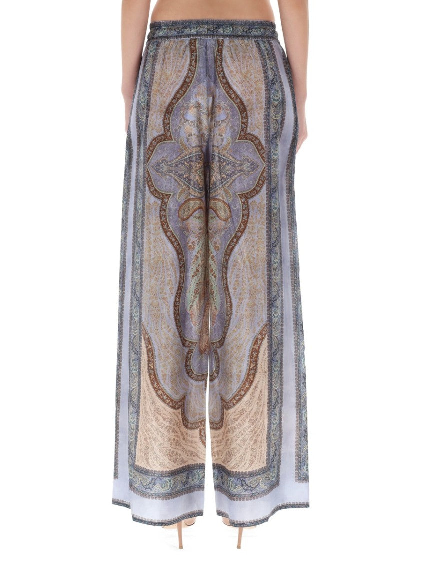 Zimmermann Multicolor Paisley Silk Wide-Leg Pants