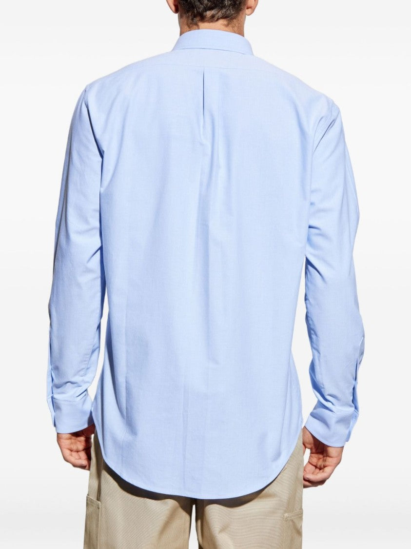 Givenchy Button-Down Shirt With Pointed Collar And Embroidered Detail
