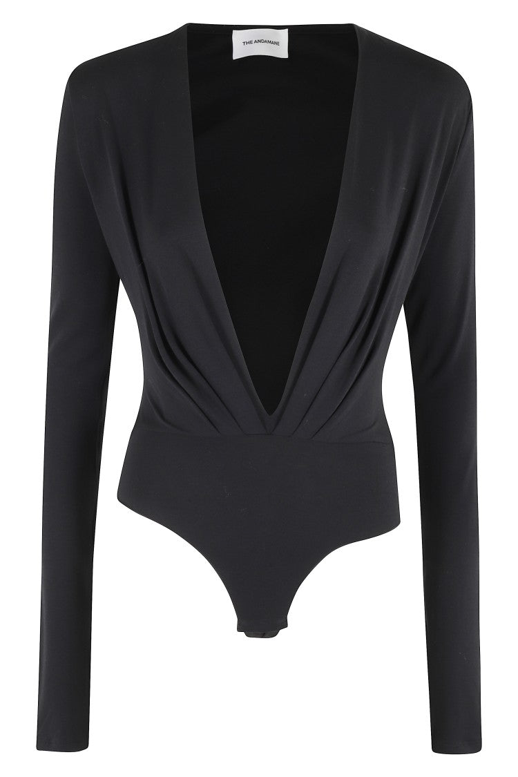The Andamane Zelda Bodysuit Deep Vneck Bodysuit