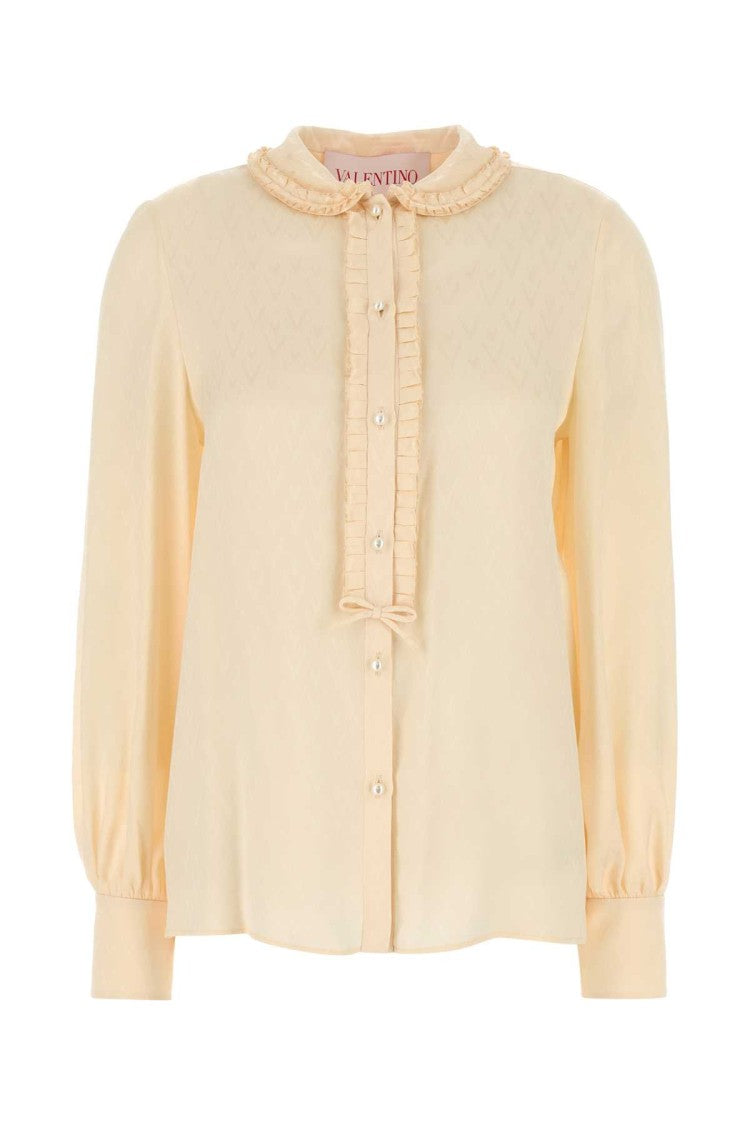 Valentino Garavani Cream Silk Shirt