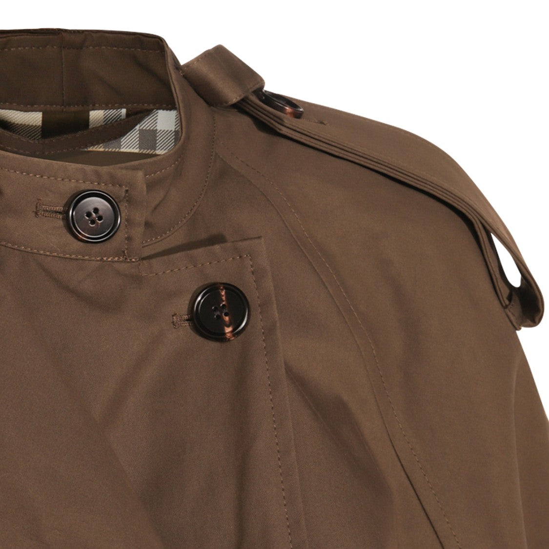 Burberry Brown Cotton Trench Coat