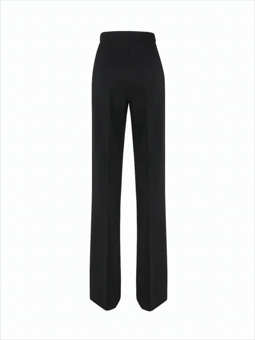 Max Mara Tailored Straight-Leg Trousers With Subtle Pleats