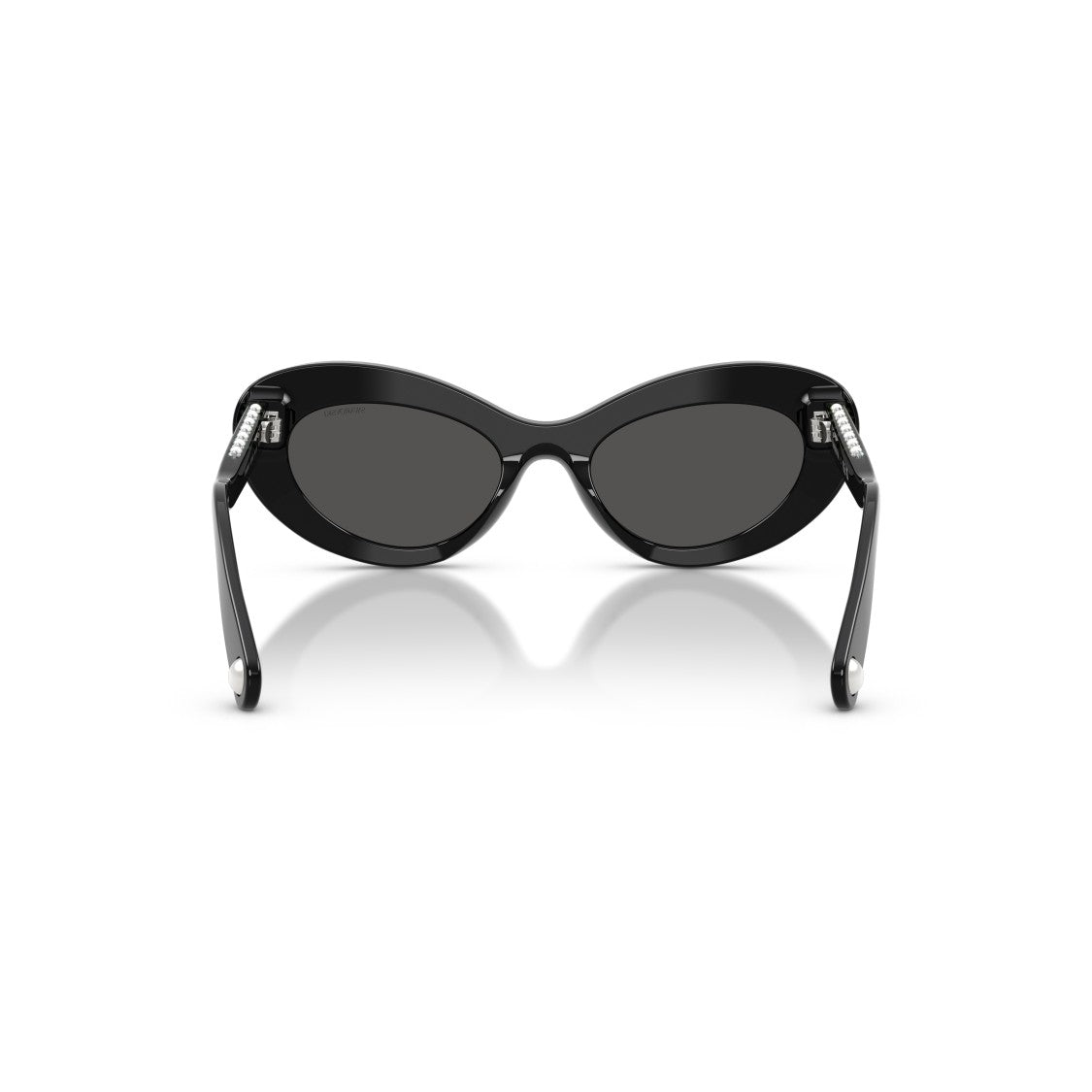 Swarovski 0Sk6061u Cat-Eye Sunglasses With Glossy Black Frame