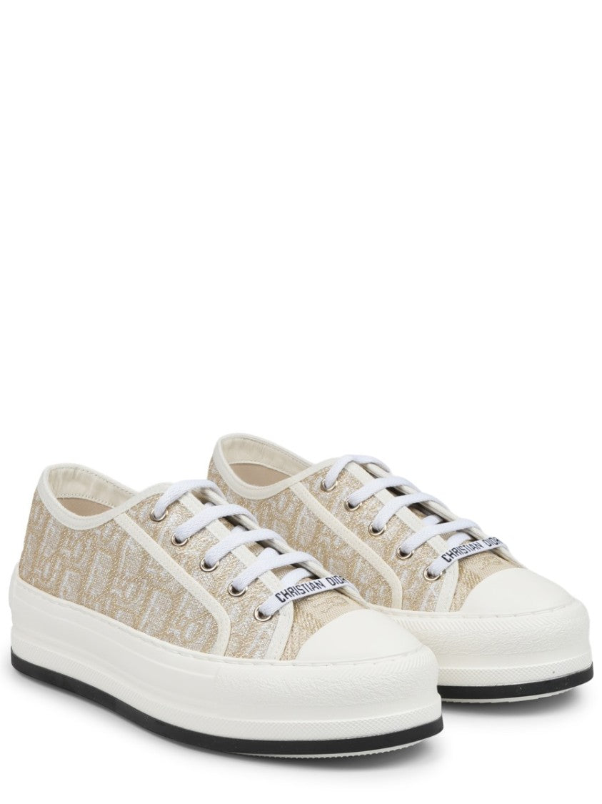 Dior Low-Top Logo Canvas Sneakers