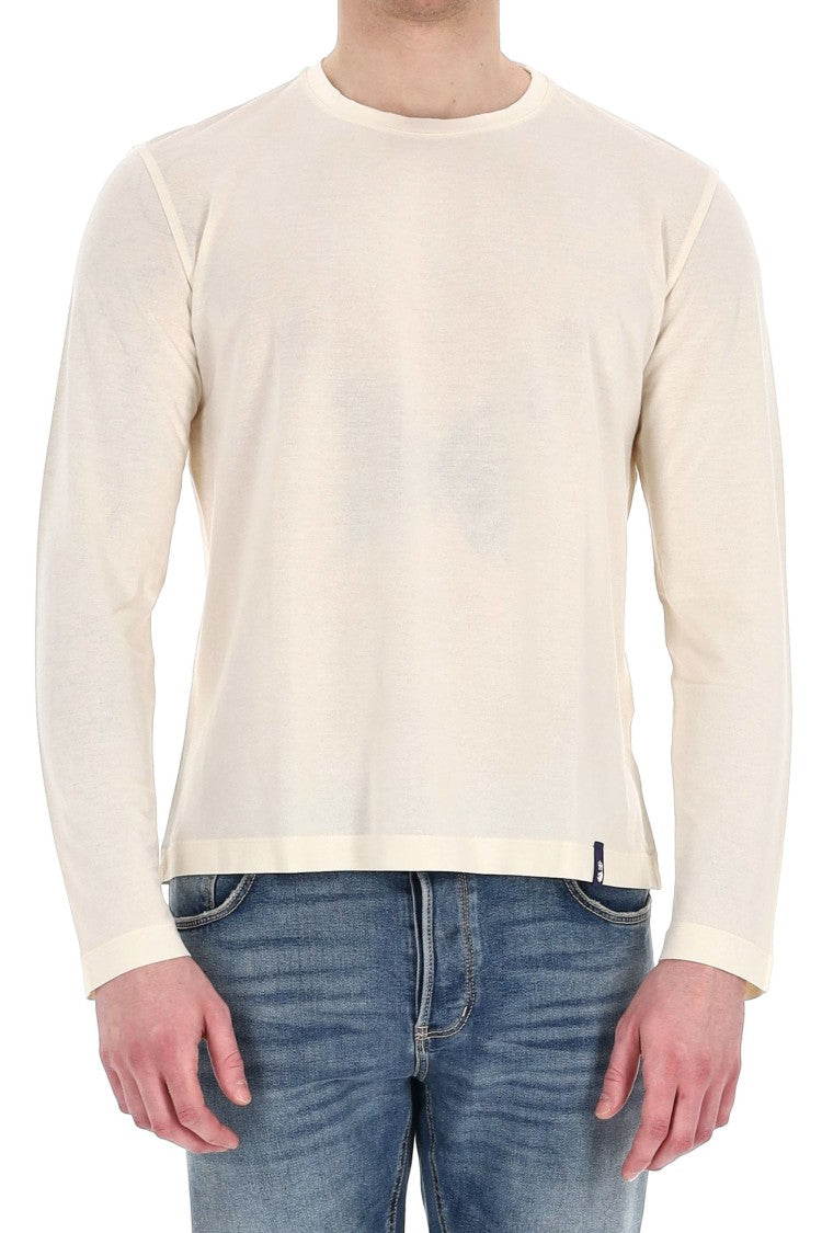 Drumohr "Ice Cotton" Long Sleeve Cotton T-Shirt
