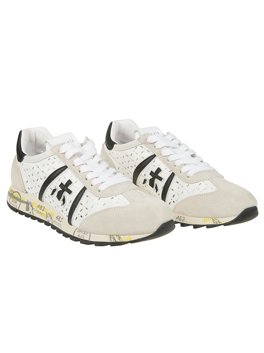 Premiata Lucyd Sporty White Polyamide Sneakers