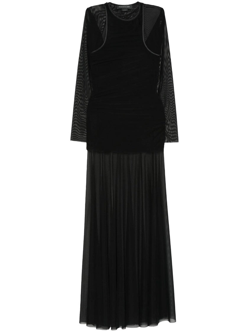 Federico Cina Sheer Layered Dress With Ethereal Aesthetic