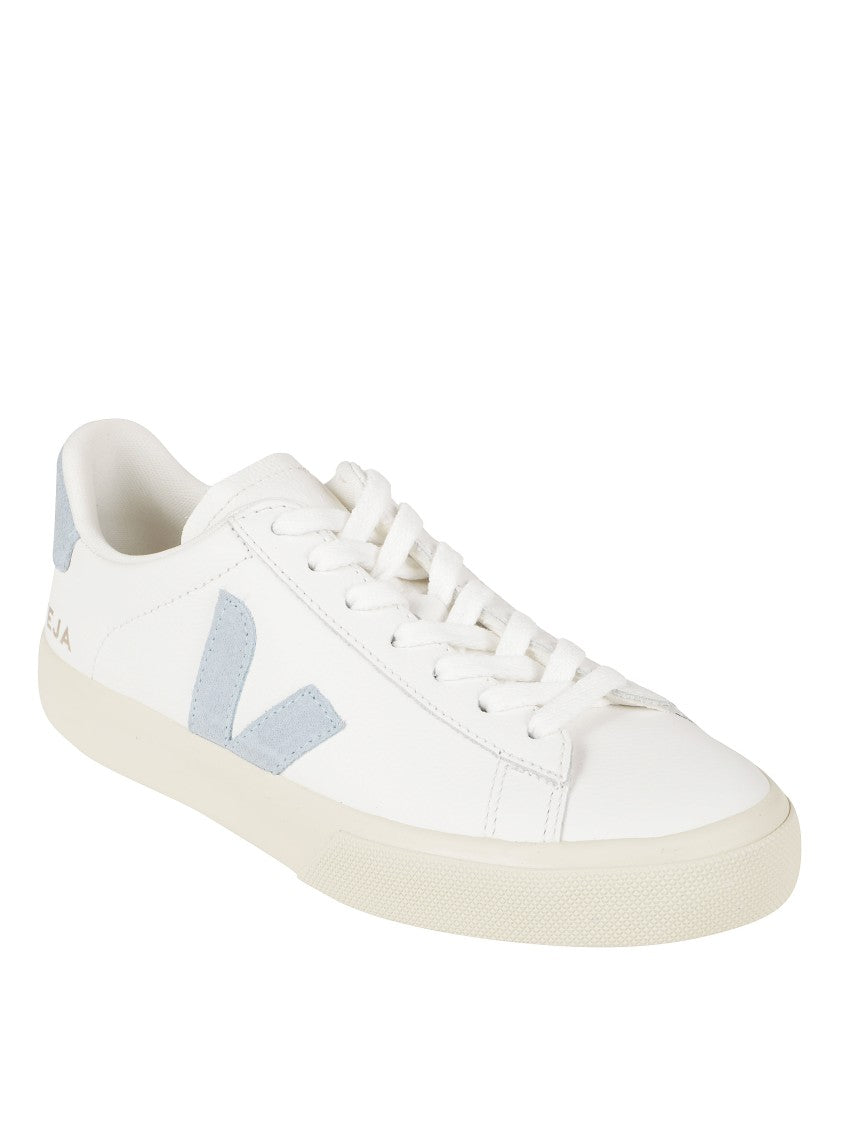 Veja Classic White Leather Sneakers With Suede Accents