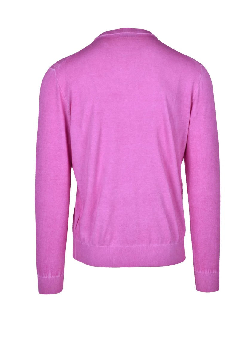 Kangra Fuchsia Crewneck Cotton Sweater
