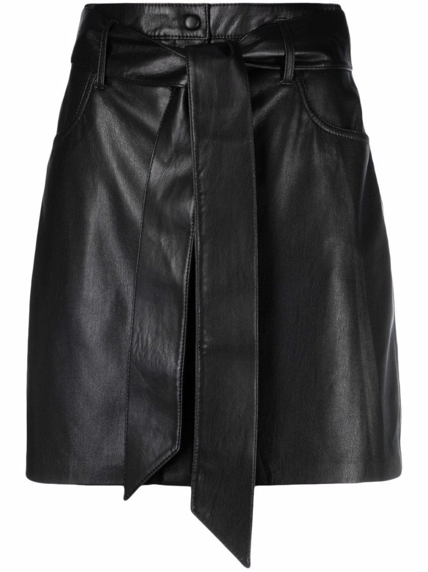 Nanushka `Meda` Alt-Leather Mini Skirt
