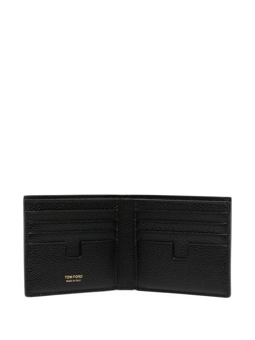 Tom Ford Soft Grain Leather T Line Classic Bifold Wallet