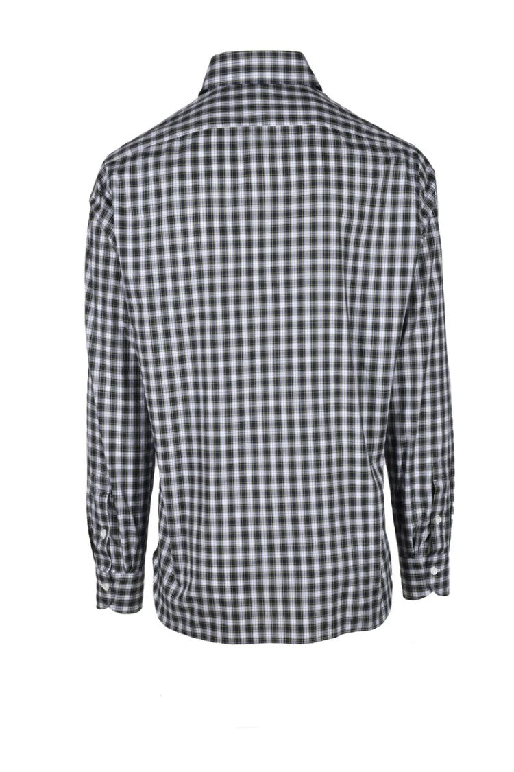 Luigi Borrelli Napoli Checkered Tailored Shirt In Lightweight Cotton