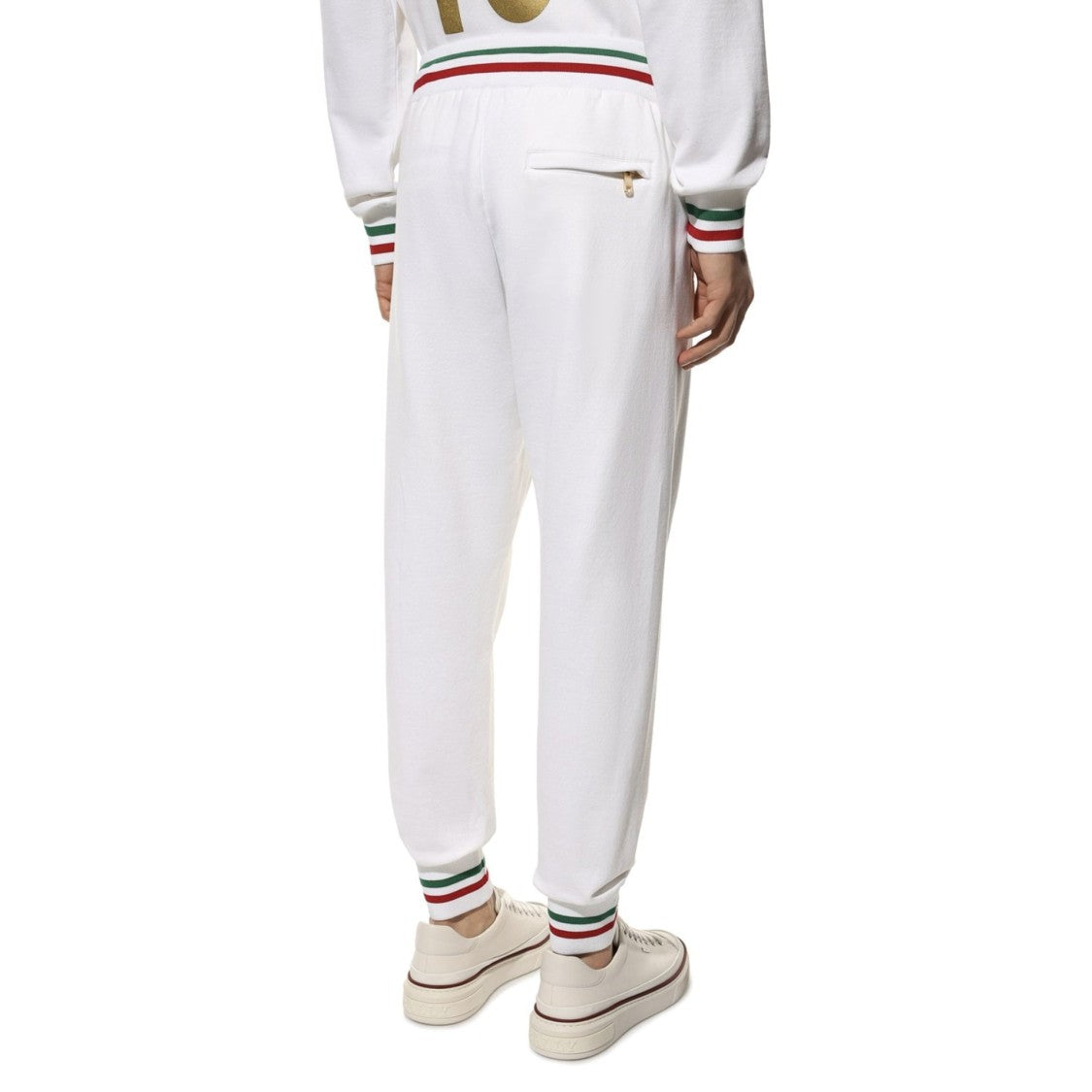 Dolce & Gabbana Cotton Sweatpants With Iconic Logo
