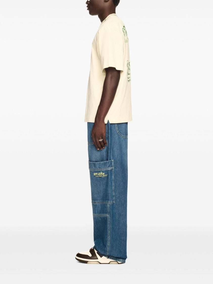 Off-White Irregular Cargo Jeans