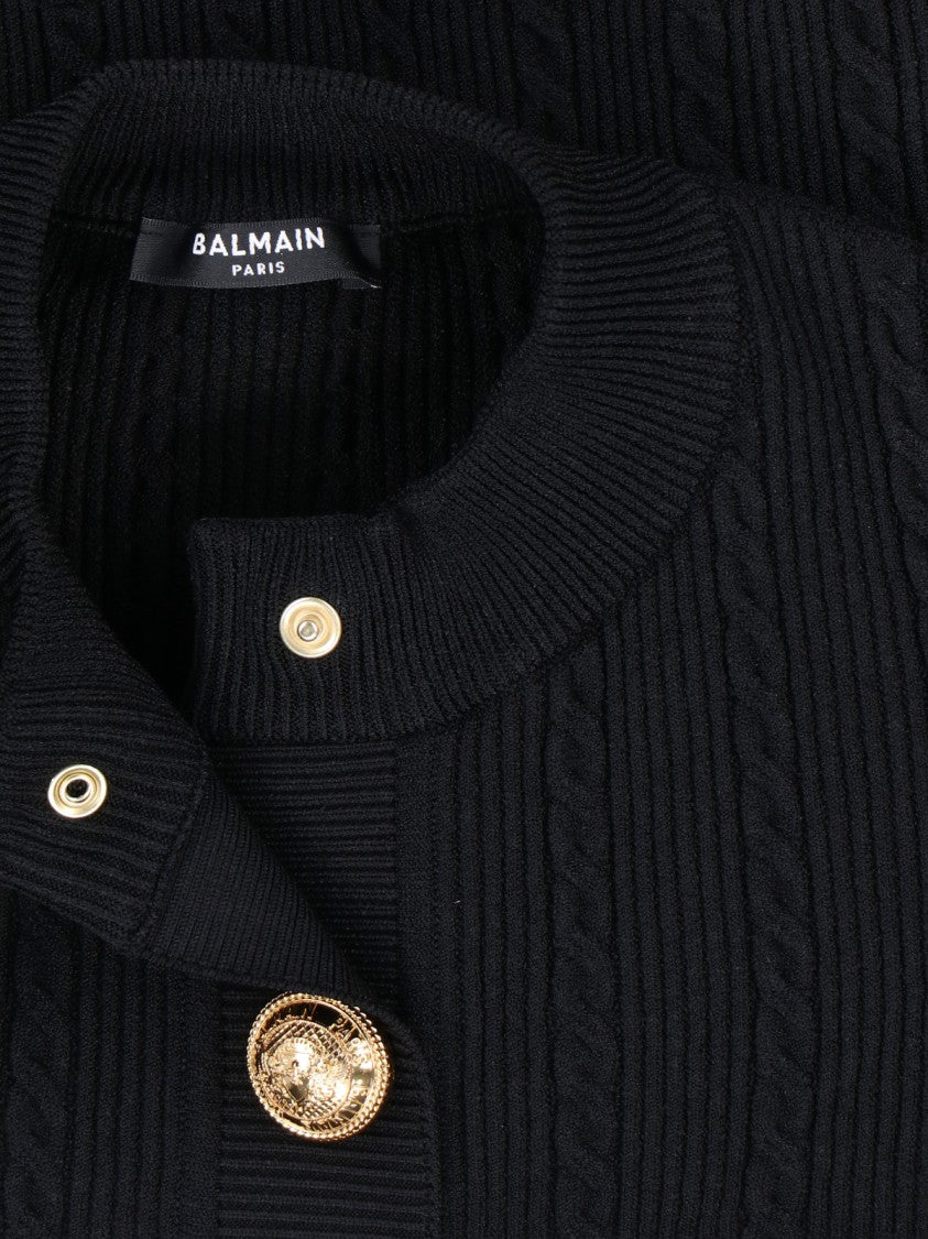Balmain Knit Cardigan – Black